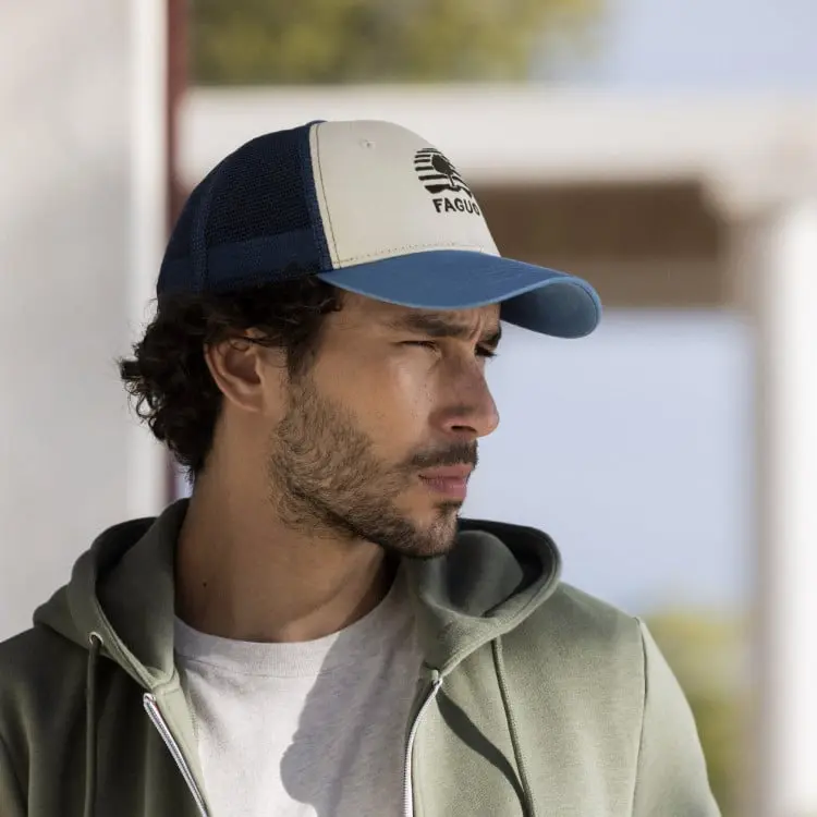 CAP COTTON SYN WOVEN - BLU00