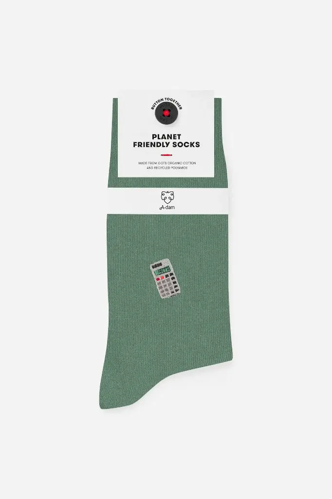 SOCKS CASUAL GREEN CALCULATOR