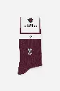 SOCKS CASUAL - BURGUNDY PERCOLATOR 