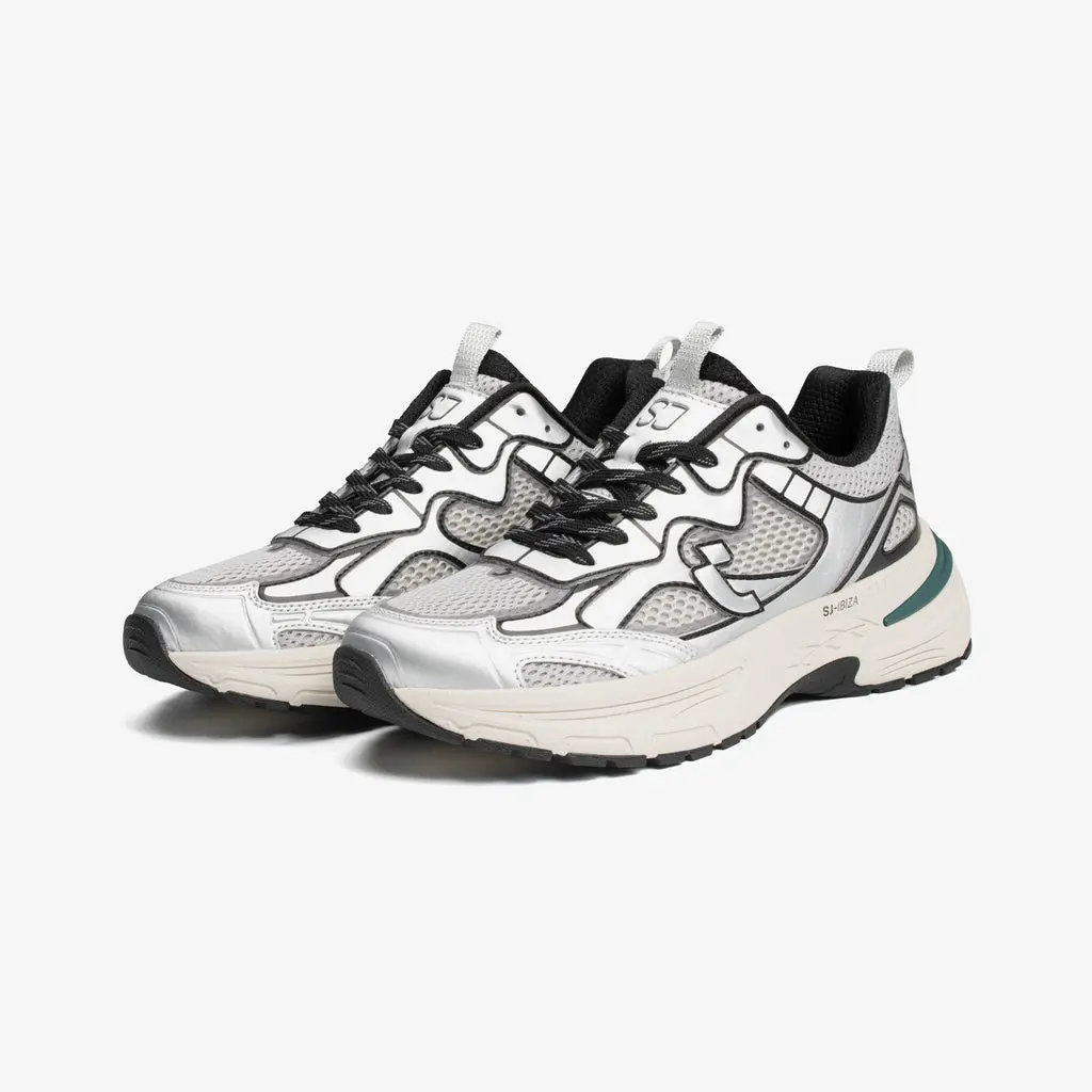 IBIZA METALLIC MESH - SILVER BLACK