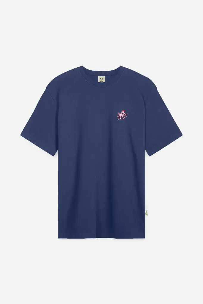 ADAM T-SHIRT - NAVY OCTOPUS