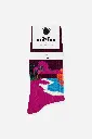 SOCKS CASUAL - RED SUNSET