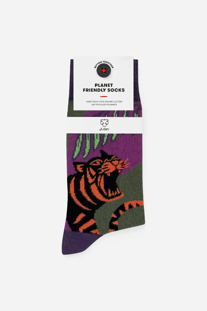 SOCKS CASUAL - GREEN JUNGLE