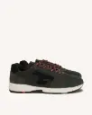 OLIVE RUNNING SUEDE WOVEN -KAK00