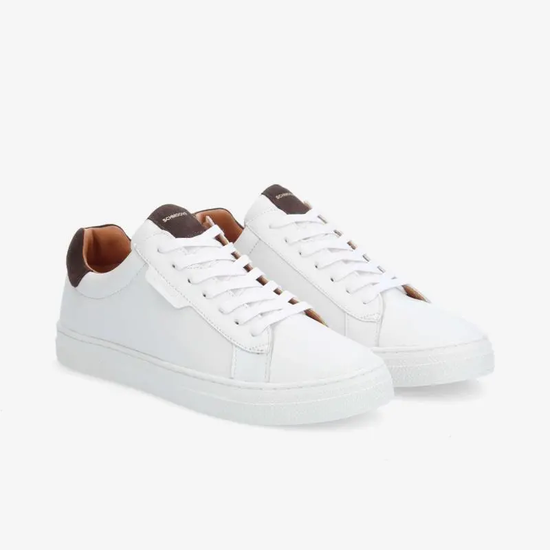 SPARKLE SNEAKER M NAPPA/SUEDE - WHITE/CAFE 