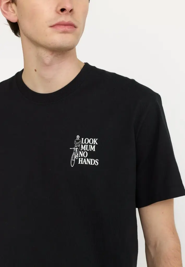 Application T-Shirt - BLACK MUM NO HANDS (XS)