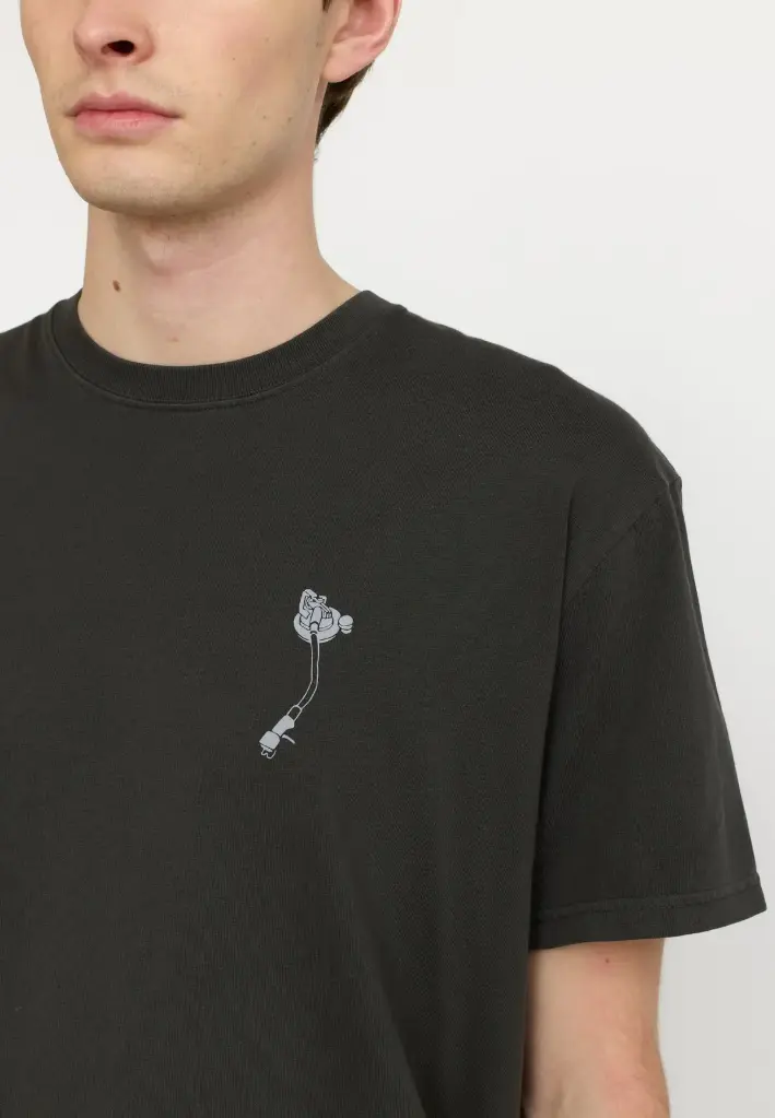 PRINTED T-SHIRT - BLACK PLATINE (XS)