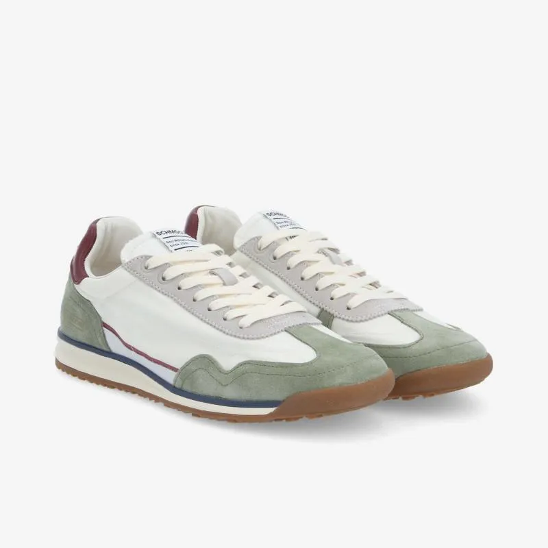 CAMDEN SNEAKER M  NYLON/SUEDE/NAP O.WHITE/SAUGE/BORDO
