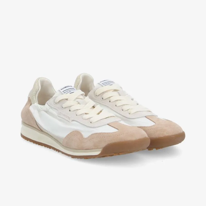 CAMDEN SNEAKER W   NYL/SDE/CRYSTAL O.WHITE/NUDE/L.GOLD
