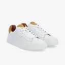 SPARKLE SNEAKER M  -NAPPA/SUEDE -WHITE/TINSEL