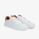SPARKLE SNEAKER M  -NAPPA/SUEDE - WHITE/BRICK