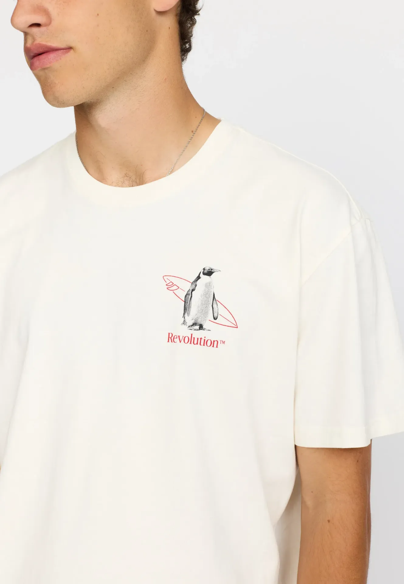 PRINTED T-SHIRT-OFF WHITE- PINGOUIN (S)