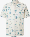 Short-sleeved Cuban Shirt- Offwhite-PALMIER