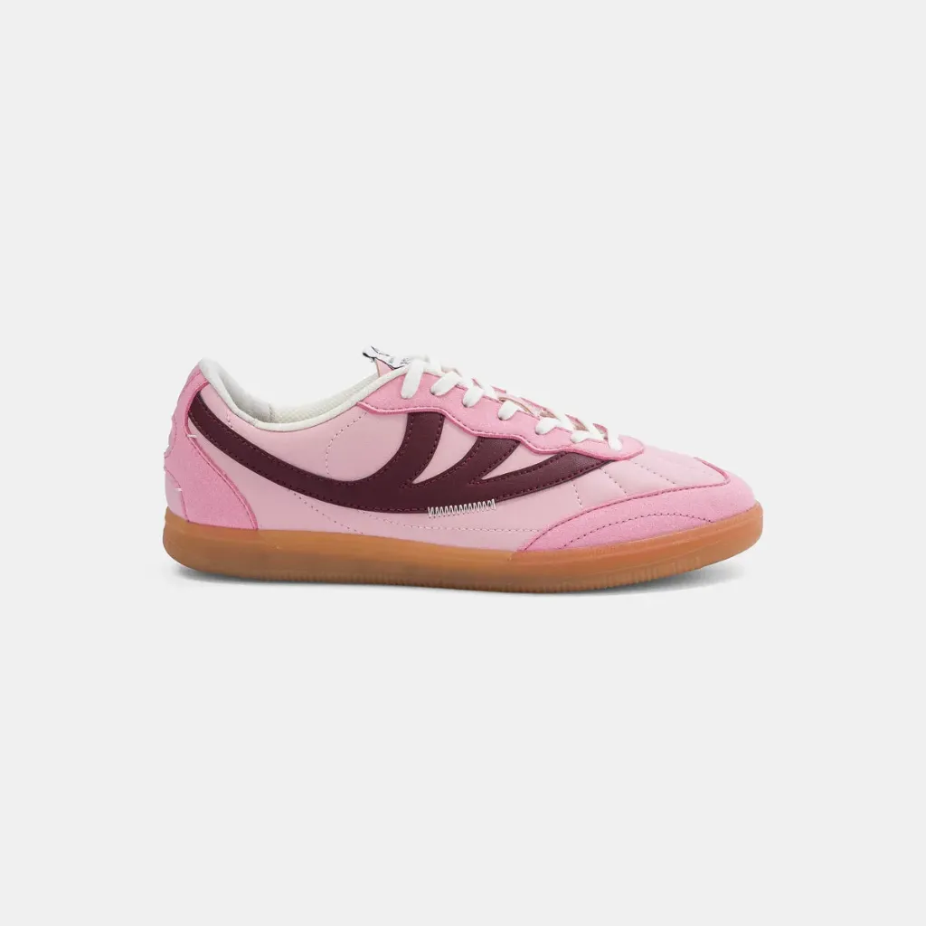 ORIGIN LOW -PINK SUEDE AND BEIGE APPLE