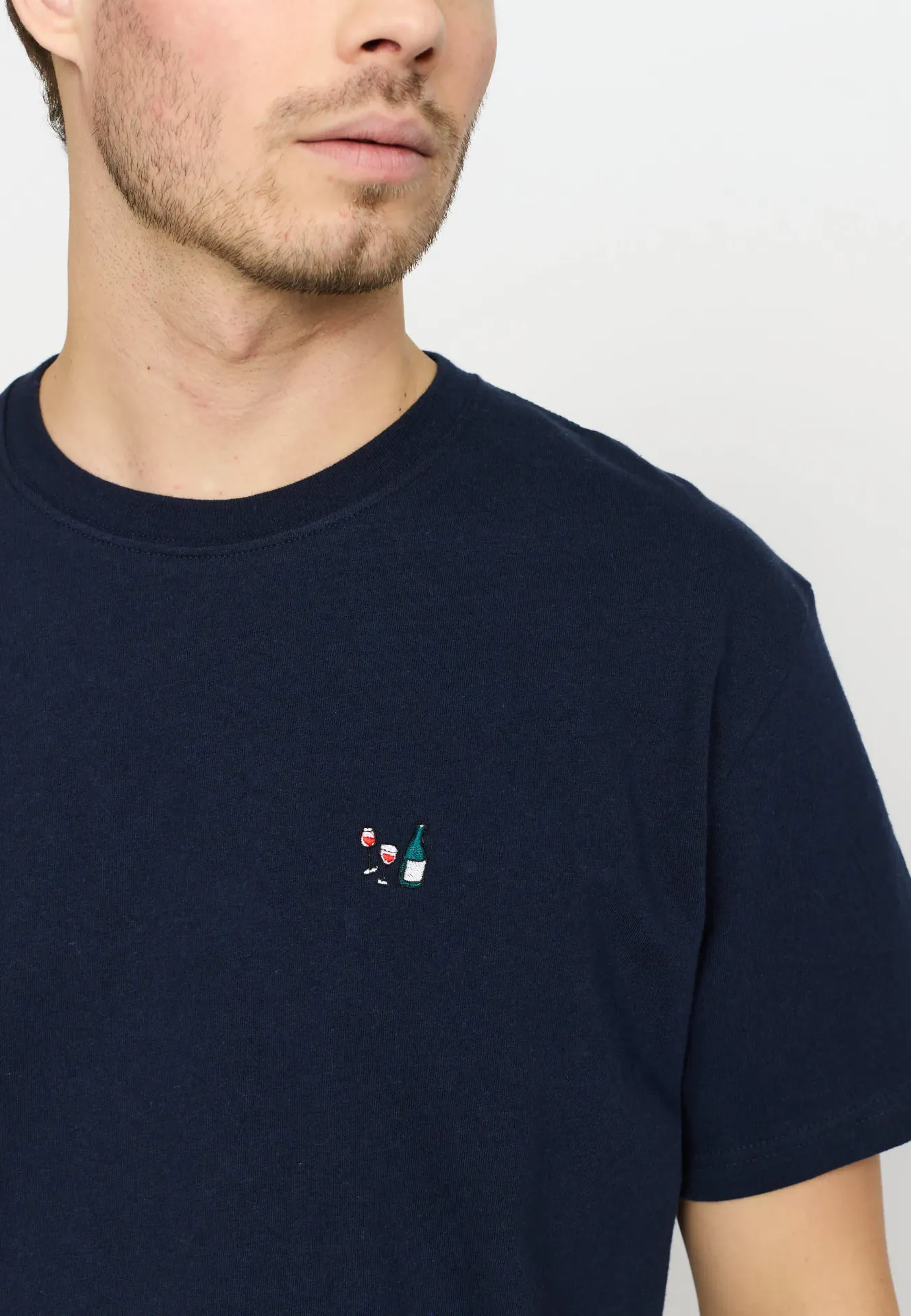 Application T-Shirt - DATE-NAVY MELANGE