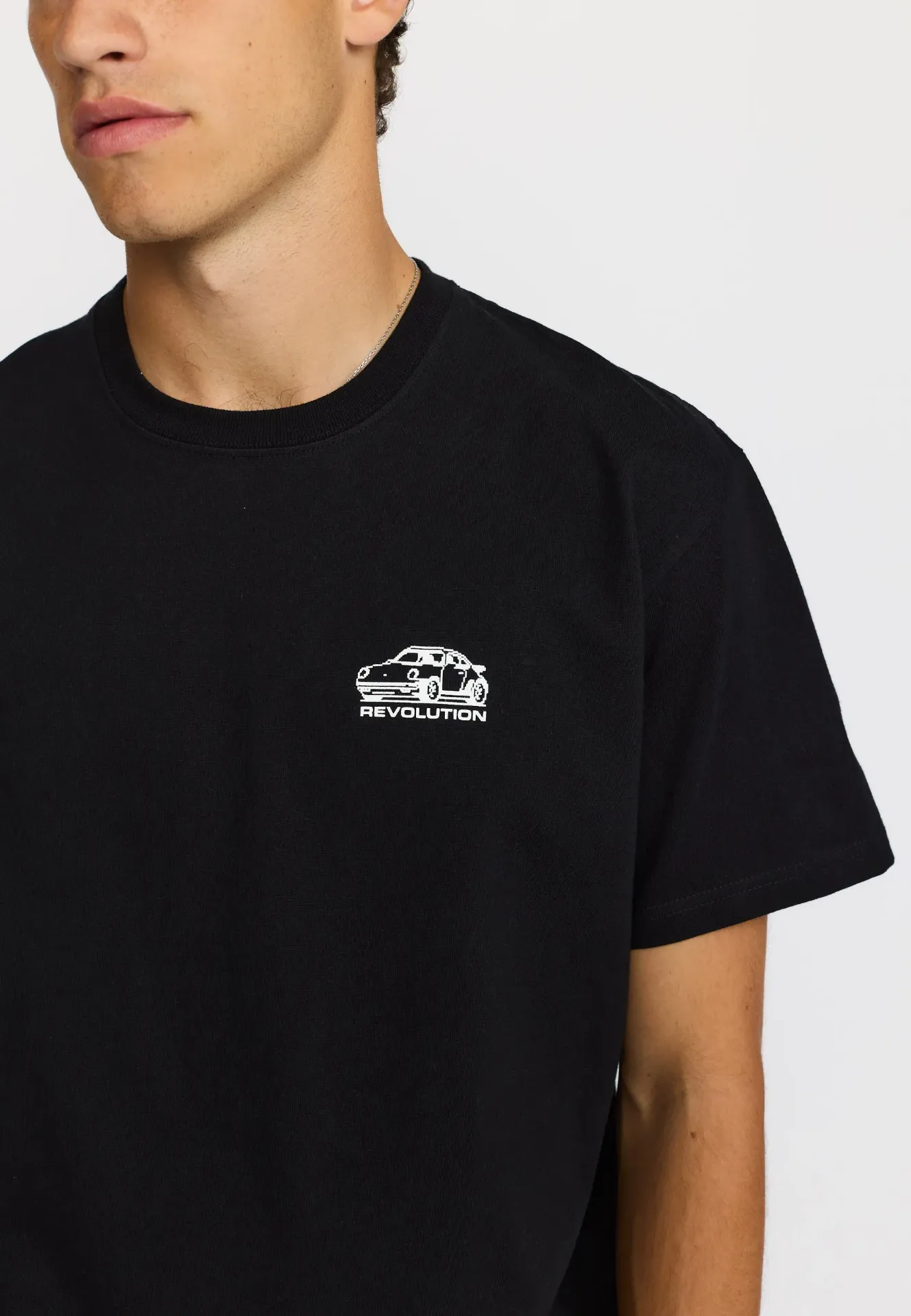 PRINTED T-SHIRT -PORSCHE-BLACK