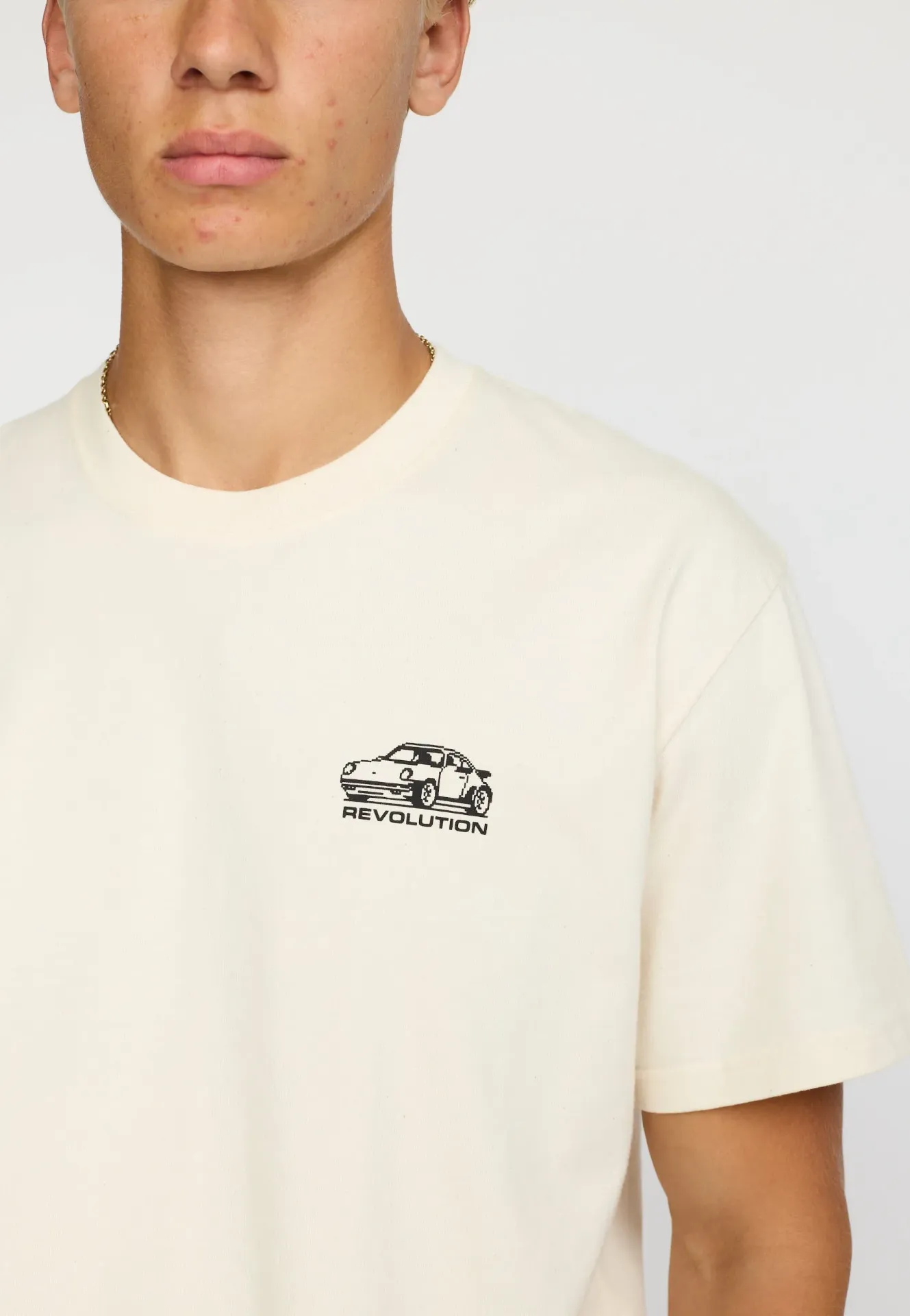 PRINTED T-SHIRT -PORSCHE-OFFWHITE