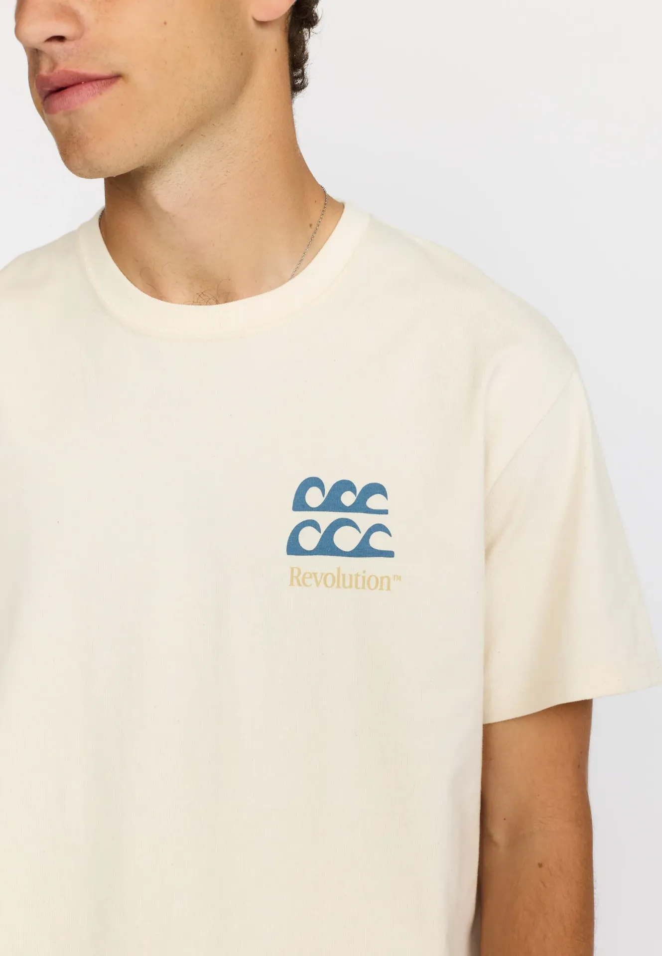 PRINTED T-SHIRT -VAGUE-OFFWHITE (S)