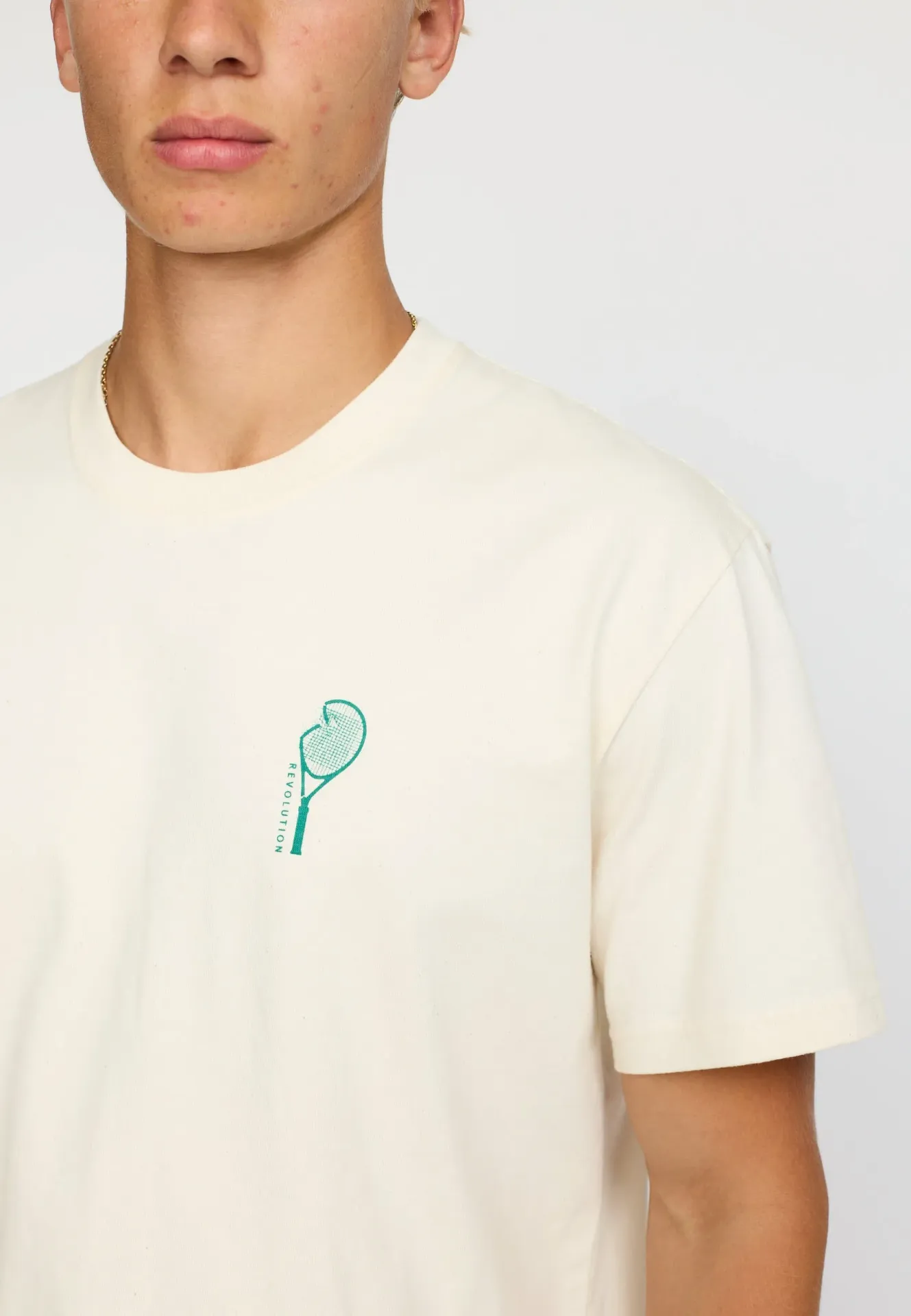 PRINTED T-SHIRT -TENNIS-OFFWHITE