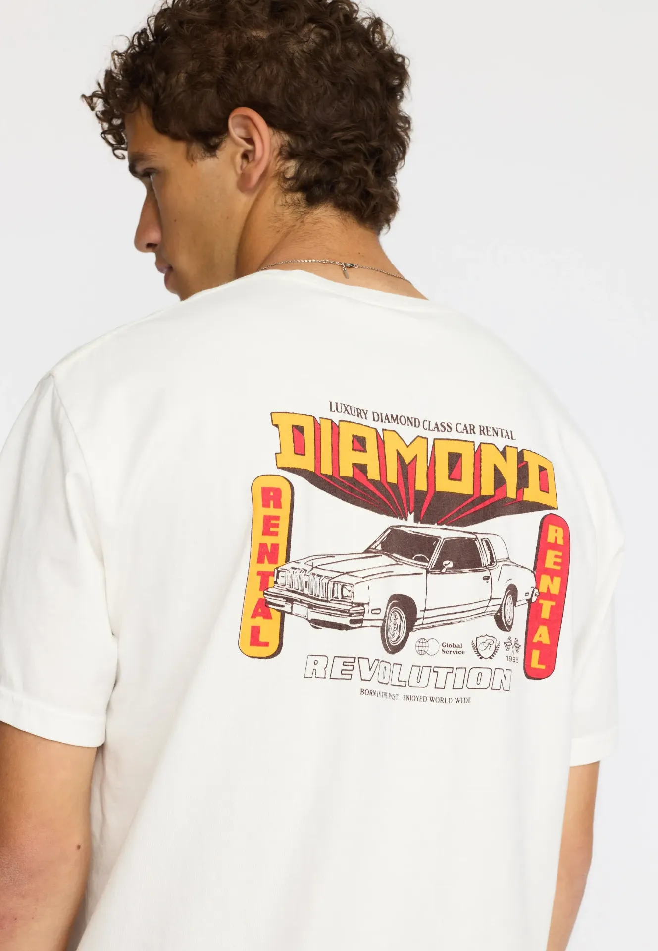 PRINTED T-SHIRT -DIAMOND-OFFWHITE