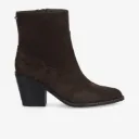 LEONIE ZIP BOOTS-SUEDE BROWN