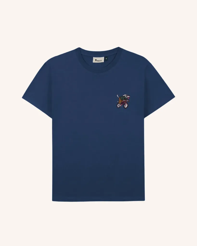 ARCY T-SHIRT KNIT - VELO LOUP -BLU02
