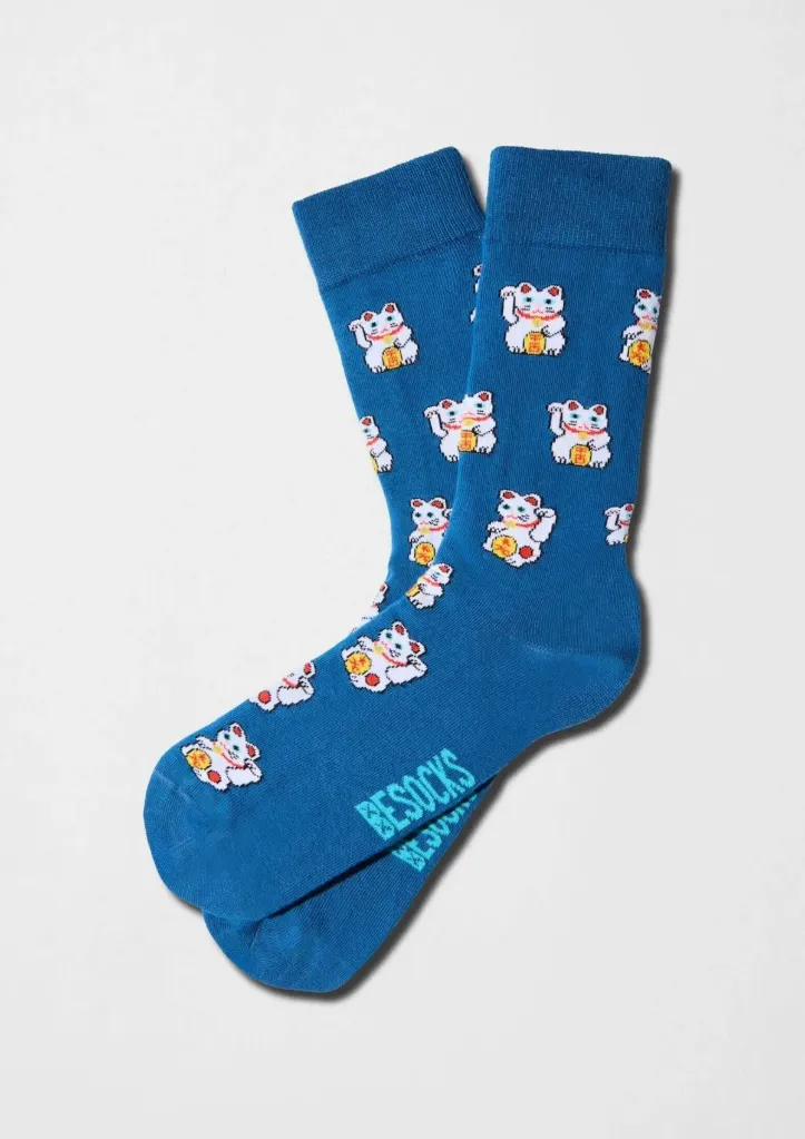 BEJAPAN LUCKY CAT-BLUE (36-40)