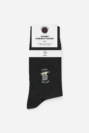 SOCKS CASUAL - BLACK NOODLES