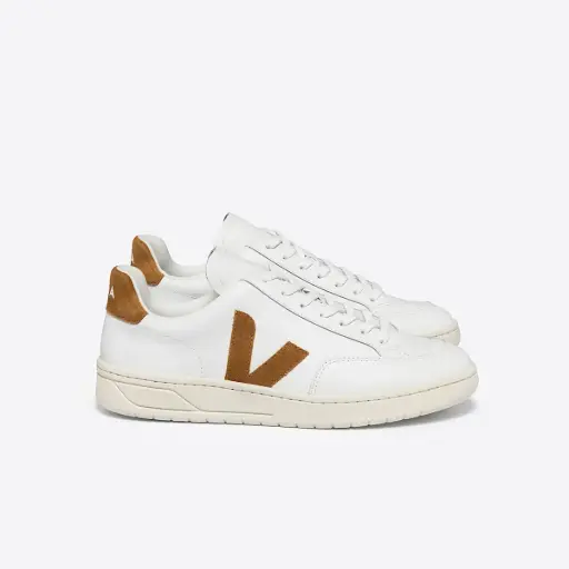 V-12 LEATHER - EXTRA WHITE CAMEL