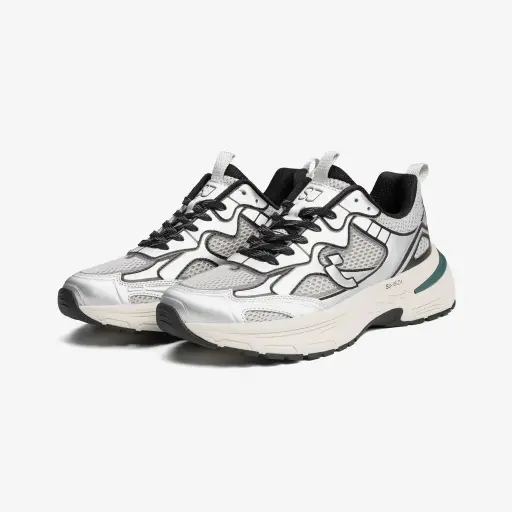 IBIZA METALLIC MESH - SILVER BLACK