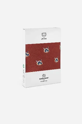 BOXER BRIEF - STONE RED CATFACE
