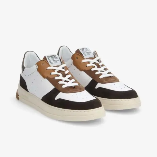 ORDER SNEAKER M / NAPPA SUEDE SE - WHITE EBONY FANGO
